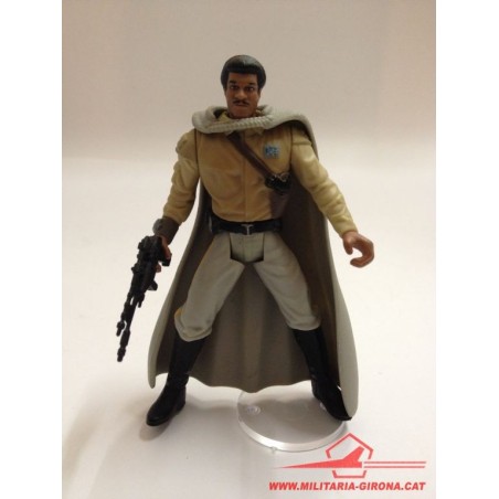 STAR WARS ACTION FIGURE. THE POWER OF THE FORCE.  LANDO CALRISSIAN IN GENERAL'S GEAR. KENNER 1997