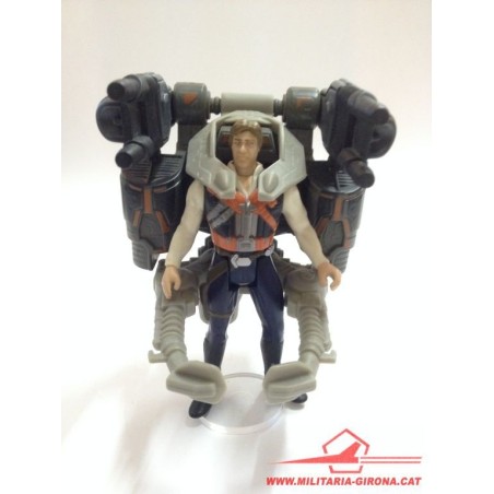STAR WARS ACTION FIGURE. DELUXE. HAN SOLO WITH SMUGGLER FLIGHT PACK. KENNER 1995