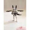 STAR WARS ACTION FIGURE. CLONE TROOPER with FIRING JET BACKPACK. REVENGE OF THE SITH. HASBRO 2005