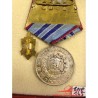 BULGARIAN MEDAL FOR 15 YEARS OF SERVICE IN THE INTERNAL MINISTRY 2nd. CLASS.  Old coat.  MVR. WITH PIN & BOX