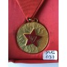 YUGOSLAVIAN ORDER OF FIREFIGHTING "GOLD STAR" - 1st. CLASS (first emission). With ribbon bar. VERY RARE!
