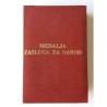 YUGOSLAVIAN MEDAL FOR MERITORIOUS SERVICE TO THE PEOPLE. With box.