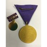 YUGOSLAVIAN MEDAL FOR 30 YEARS OF PEOPLE'S ARMY. With miniature.