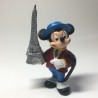 MICKEY MOUSE W/ EIFFEL TOWER AND CANE. Bullyland handpainted. Disney Germany
