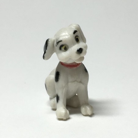 101 DALMATIANS: PUPPY WITH RED NECKLACE. PVC FIGURE 2 cm. DISNEY. CHINA