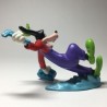 GOOFY WRAPPED IN WATER. PVC FIGURE 6 cm. DISNEY APPLAUSE CHINA