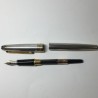 MONTBLANC MEISTERSTÜCK SOLITAIRE STERLING SILVER & GOLD FOUNTAIN PEN MX1048048 MADE IN GERMANY