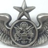 WINGS BADGE 3"SENIOR AIRCREW U.S.A.F. VINTAGE SILVER STERLING N.S.MEYERING NEW YORK