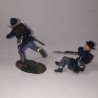 BRITAIN ACW AMERICAN CIVIL WAR 17897 VALLEY SERIES - UNION INFANTRY IN SACK COATS ROUTING SET. 3 pieces