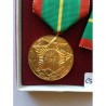 CZECHOSLOVAKIA: MEDAL OF FAITHFUL SERVICE IN THE SNV CLASS I. WITH BOX and 2 RIBBON BAR