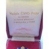 CZECHOSLOVAKIA GILDED CLASS MEDAL FOR CONTRIBUTIONS TO THE DEVELOPMENT OF FRIENDSHIP & COOPERATION. BOX, RIBBON BAR w/ MINIATURE