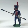 FRENCH ARTILLERY OF THE GUARD: 3 LEAD SOLDIERS AND CANNON. ALYMER YEARS 70
