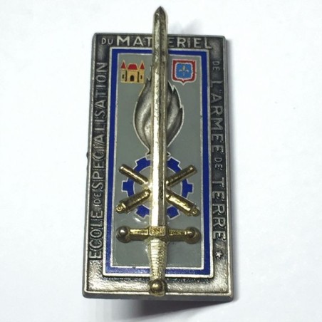 vintage-french-badge-ecole-specialisation-materiel-armee-terre-g2514-ydelsart