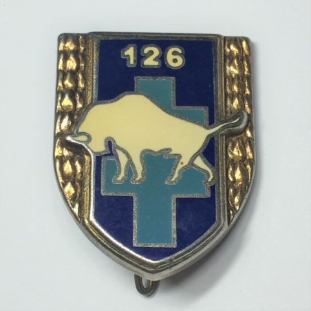 vintage-french-badge-126e-ri-regiment-d-infanterie-g2766-drago-paris