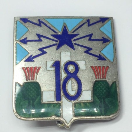 vintage-french-badge-18-regiment-des-transmissions-h638-drago-paris
