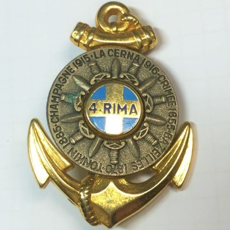 insignia-vintage-franca-4eme-regiment-infanterie-marine-h763-guymo-paris