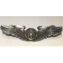 WINGS BADGE 3"AIRCREW U.S.A.F. VINTAGE SILVER STERLING (BADGES 48)