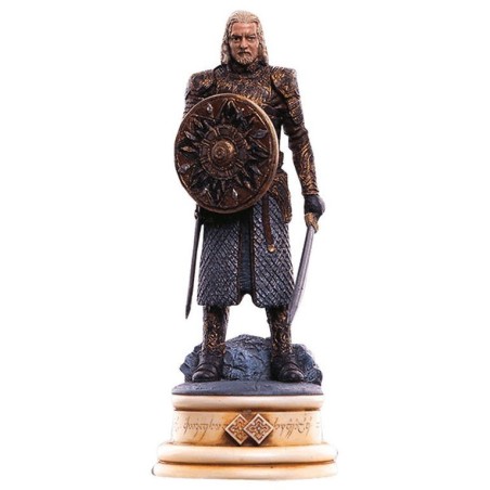 THEODEN (WHITE KNIGHT). LORD OF THE RINGS CHESS SET. EAGLEMOSS FIGURES.
