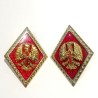 TWO COLLAR TABS  Circa 80's 90's INFANTRY ACADEMY OF THE SPANISH ARMY (E -025)