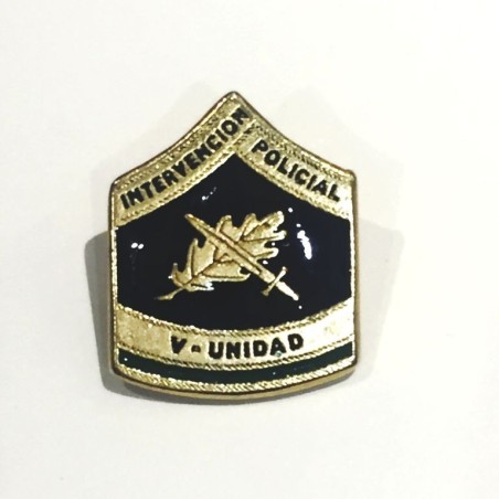 PIN DE SOLAPA UNIDAD INTERVENCION POLICIAL (UIP)  V - UNIDAD (E-051)