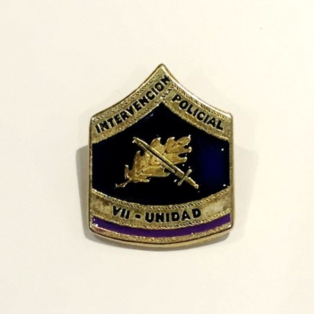 PIN DE SOLAPA UNITAT D'INTERVENCIÓ POLICIAL (UIP) VII - UNITAT (E-053)