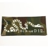 "JOIN OR DIE" PARCHE MILITAR TÁCTICO U.S.A. 12cm x 5cm (USA-P25)