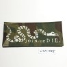 "JOIN OR DIE" PARCHE MILITAR TÁCTICO U.S.A. 12cm x 5cm (USA-P25)