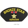 US BRONZE STAR HEROISM EMBROIDERED MILITARY HAT PATCH (USA-P31)
