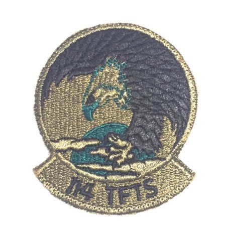 US AIR FORCE VINTAGE PATCH 114th TFTS TACTICAL FIGHTER TRAINING SQUADRON 3,4" x 2,7" (USA-P30)