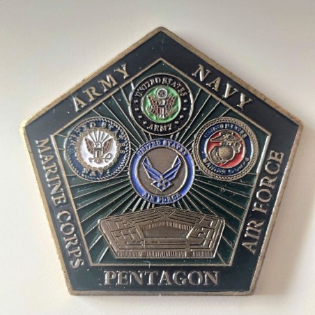 COMMEMORATIVE TOKEN ARMY NAVY MARINE CORPS AND AIR FORCE FROM PENTAGON