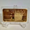 COMMEMORATIVE TOKEN 500 EUROS GOLD TICKET. SOUVENIR COLLECTION