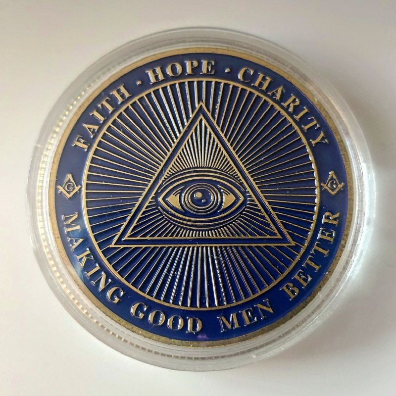 Freemasons Faith Commemorative Coin Collection Arts Gifts Souvenir Silver New 