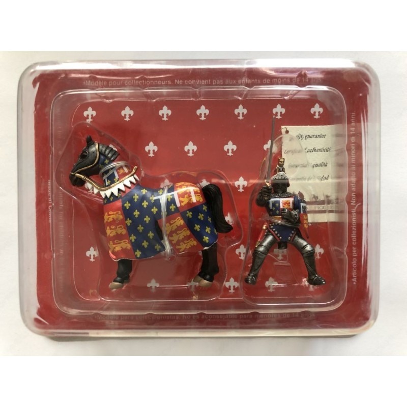 Medieval Knights Frontline Mounted Black Prince 1/32 54mm Lead 