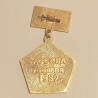 RUSSIAN FEDERATION INSIGNIA BADGE PARTICIPANT OF THE 110th MILITAR PARADE FOR USSR 60 YEARS