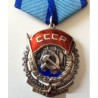 USSR SOVIET RUSSIAN ORDER OF THE RED BANNER OF LABOR 177316 FLATBACK