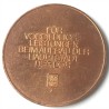 MEDAILLE ERBAUER BERLINS HAUPTSTADT DER DDR. BRONZE 40 mm (DDR 227 c)