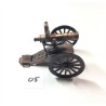 COLLECTIBLE VINTAGE PENCIL SHARPENER. DIECAST MINIATURE ARMY FIELD CANNON. PLAYME. MADE IN SPAIN