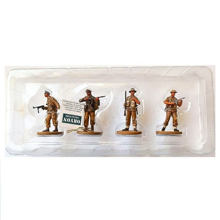 ORYON COLLECTION HISTORY WWII. GERMAN GRENADIERS 90th LIGHT DIV. AUSTRALIAN INFANTRY 9th DIV. "DESERT RATS". 1:35 SCALE (54mm) A