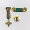 SPAIN MILITARY MEDAL CROSS OF POLICE MERIT WITH WHITE DISTINCTION - ORIGINAL CASE, MINIATURE MEDAL, LAPEL PIN AND RIBBON BAR