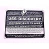Rèplica de la Placa del Casc de la USS Discovery. Star Trek Eaglemoss Col·lecció Oficial de Naus. EDICIÓ ESPECIAL 3