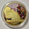 COMMEMORATIVE TOKEN STRENGTH AND FREEDOM. BALD EAGLE AND STAR SPANGLED BANNER. SOUVENIR COLLECTION