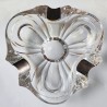 FLOWER-SHAPED CRYSTAL ASHTRAY. MID 20th CENTURY. VINTAGE CRYSTAL & CERAMICS COLLECTION (VYC-02)
