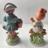 KIDS AT NATURE CERAMIC STATUES. MID 20th CENTURY. VINTAGE CRYSTAL & CERAMICS COLLECTION (VYC-26)