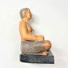 SEATED SCRIBE FROM ANCIENT EGYPT. PLASTER FIGURE OF 11 cm. (EGPT04)