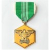 U.S. ARMY COMMENDATION MEDAL "FOR MILITARY MERIT" MEDAL. ORIGINAL CLAMSHELL CASE, GREEN RIBBON BAR & PIN