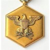US ARMY COMMENDATION "FOR MILITARY MERIT" MEDAL. ORIGINAL CLAMSHELL CASE, MINI MEDAL, GREEN RIBBON BAR & LAPEL PIN