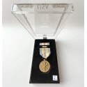 ARMY RESERVE MEDAL OF USA. LUXURY PLASTIC CASE, RIBBON BAR and ENAMEL PIN