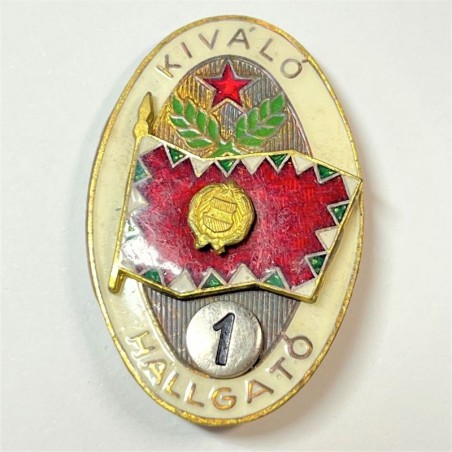 PEOPLE'S REPUBLIC OF HUNGARY BADGE EXCELLENT STUDENT 1st. degree "KIVÁLÓ HALLGATÓ"
