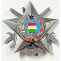 HUNGARIAN PEOPLE'S REPUBLIC. KTP BADGE MILITARY DECATHLON. Silver. Version 2 (HUN BADGE 21)