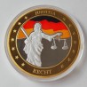 COMMEMORATIVE TOKEN  JUSTICE AND RIGHT GERMANY. SOUVENIR COLLECTION